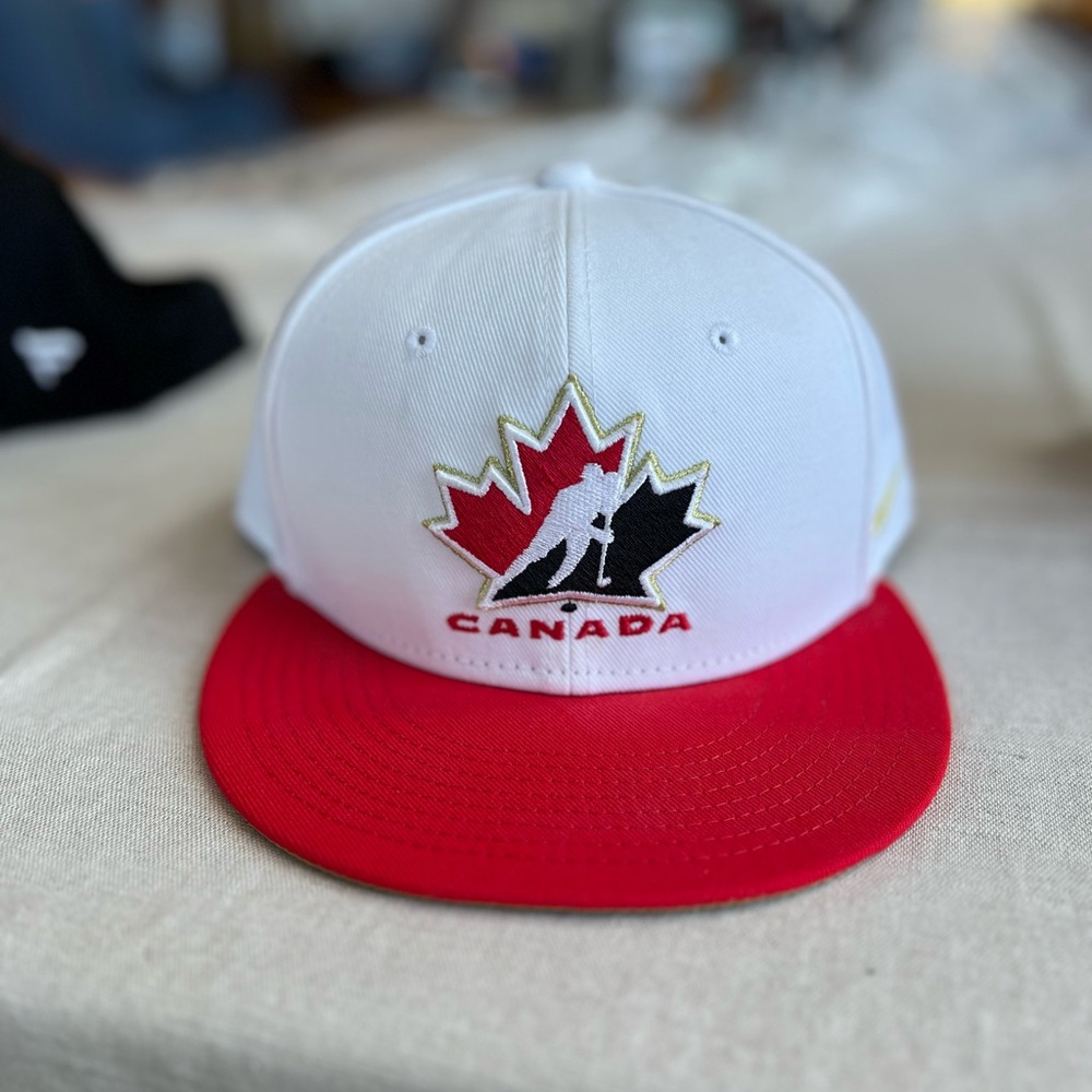 Team Canada White and Red Nike SnapBack